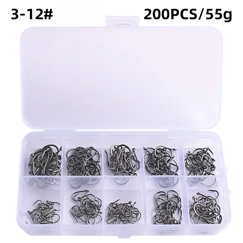 Carbon Steel Fishing Hooks in Bulk 50-1600 PCS - HookUpCo. - HookUpCo.