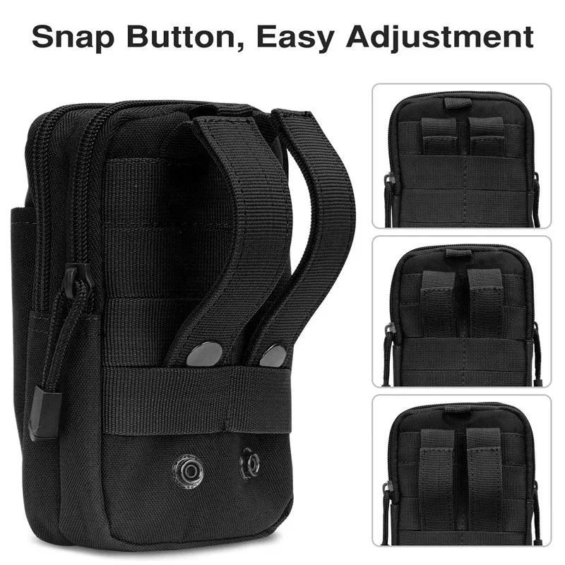 Waterproof Nylon Waist Pouch for Phones and Essentials