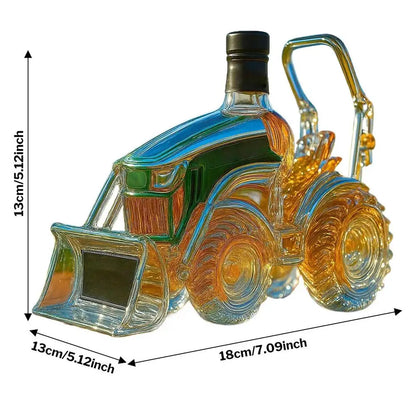 Creative 3D Glass Decanter for Whiskey Lovers