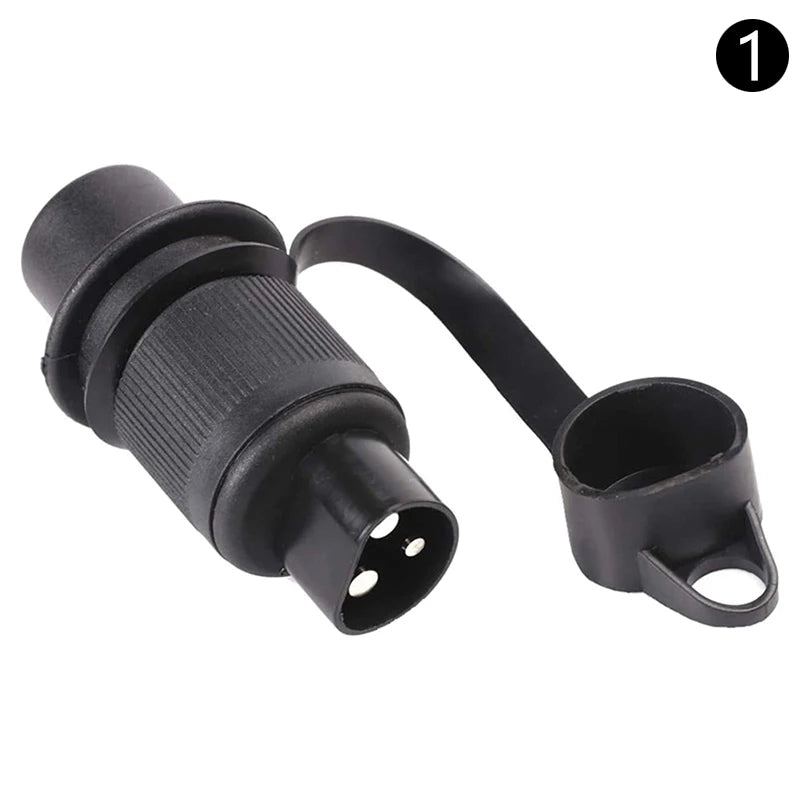 HookUpCo. 12V Round Trailer Socket Connector - HookUpCo.