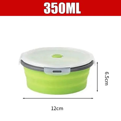 HookUpCo. Portable Silicone Folding Lunch Box