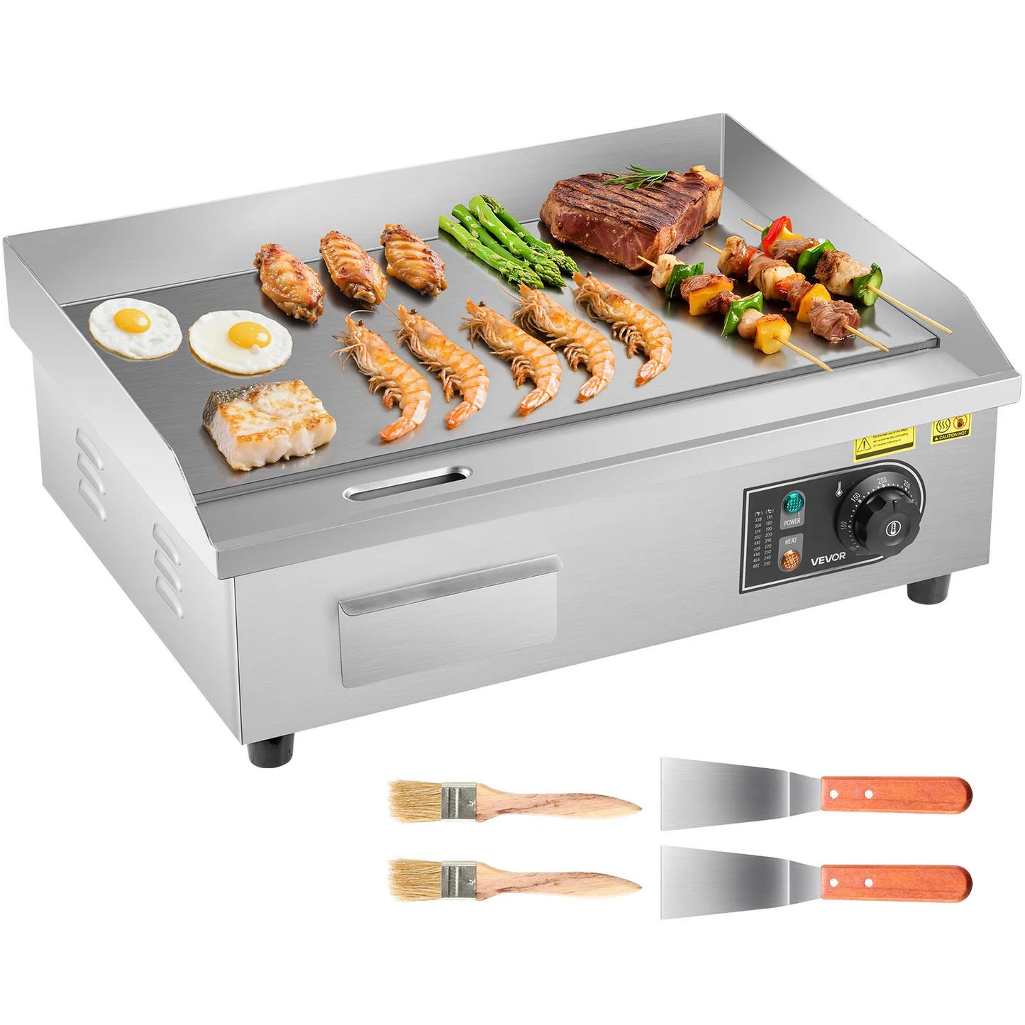 HookUpCo. Stainless Steel Griddle