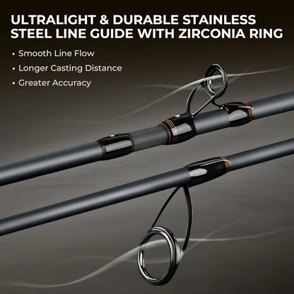 HookUpCo. Zephyr Lightweight Finesse Fishing Rod - HookUpCo.