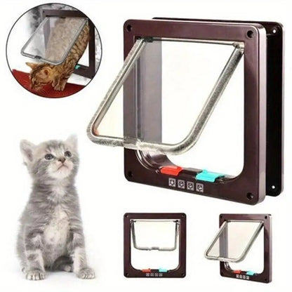 HookUpCo. Two-Way Pet Door with Safety Flap
