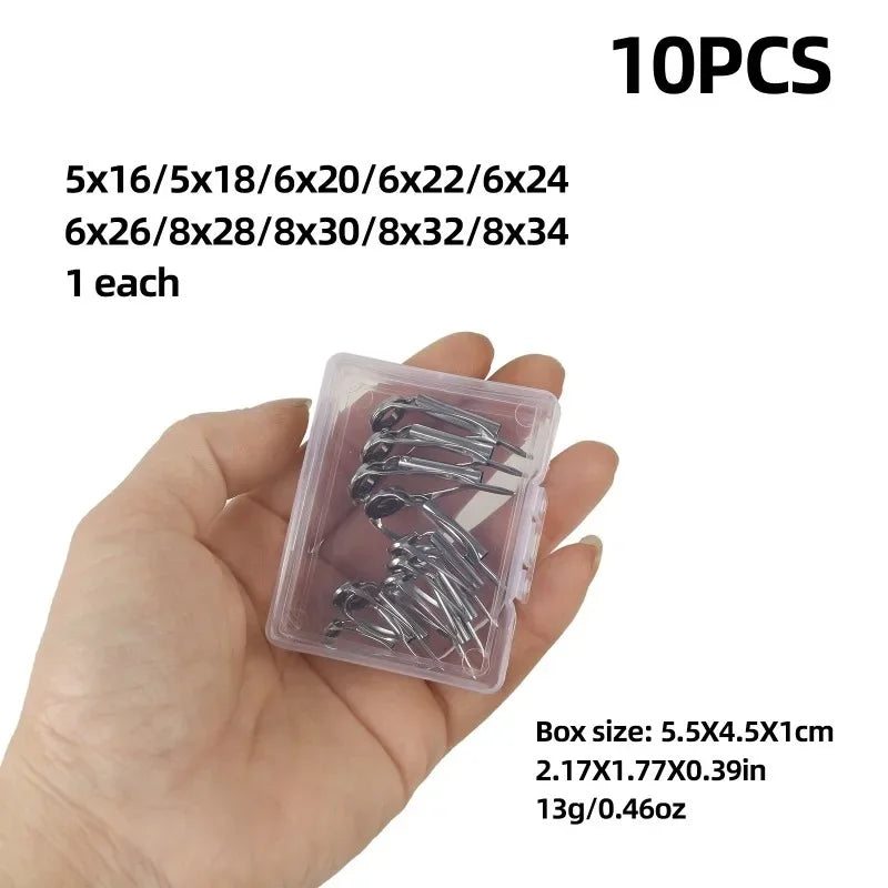 Anti-Tangle Fishing Rod Tip Guide Rings Set