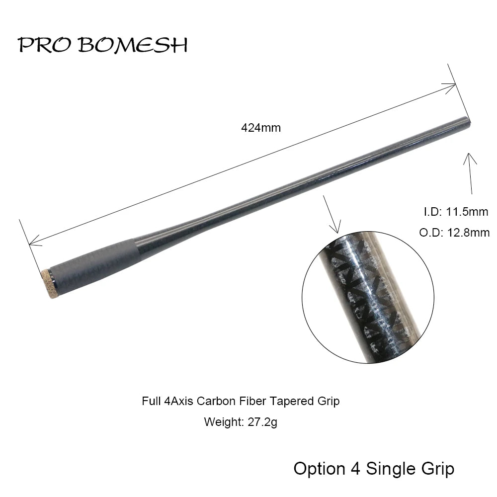 HookUpCo. Carbon Fiber Taper Grip Fishing Handle - HookUpCo.