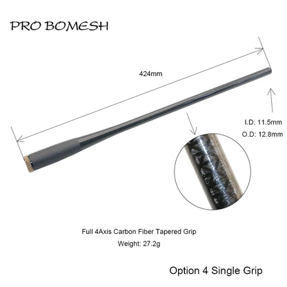 HookUpCo. Carbon Fiber Taper Grip Fishing Handle - HookUpCo.