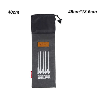 HookUpCo. Multi-Function Tent Pegs Storage Pouch - HookUpCo.