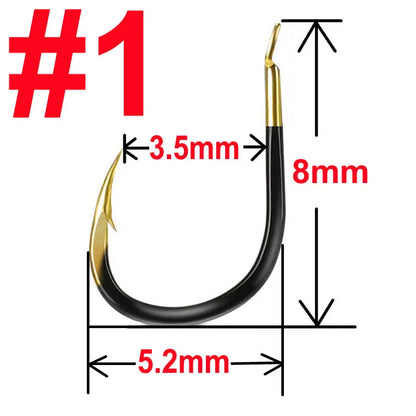 HookUpCo. Tungsten Steel Fishing Hooks, 20 Pack - HookUpCo.