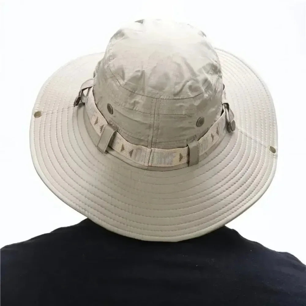 UV-Protective Panama Fisherman's Hat for Outdoor Adventures