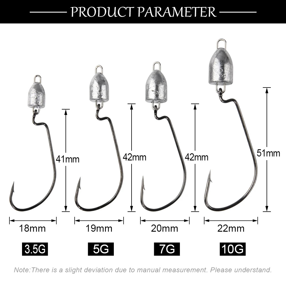 HookUpCo. Weedless Jig Heads 3.5g-10g - HookUpCo.
