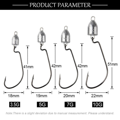HookUpCo. Weedless Jig Heads 3.5g-10g - HookUpCo.