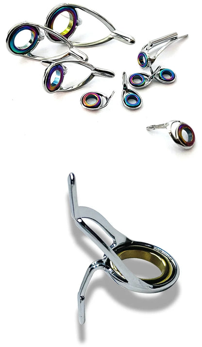 Stainless Steel Fishing Rod Repair Kit - 5 Sets - HookUpCo.