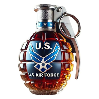 Engraved Military Hand Whiskey Bottle for Unique Gifts