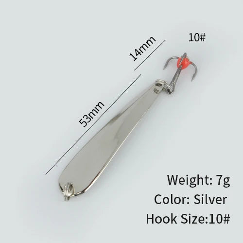 HookUpCo. Winter Ice Fishing Metal Jig Lures