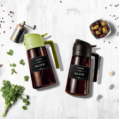 HookUpCo. 2-in-1 Olive Oil Sprayer Bottle