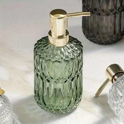 Clear Glass Soap Dispenser for Home and Office