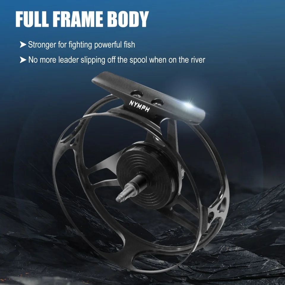 HookUpCo. AVID PRO Fly Reel - Lightweight, Large Arbor