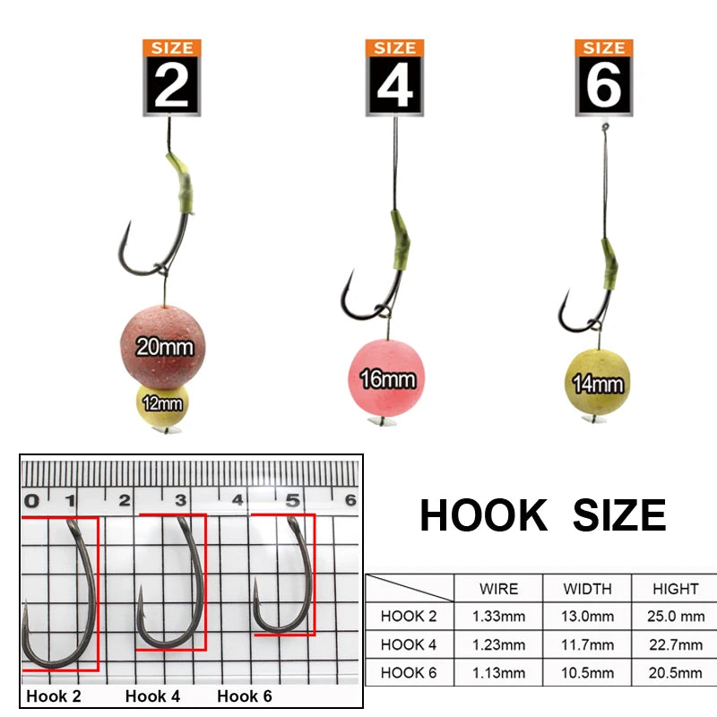 Ready-Tied Carp Fishing Rigs with Soft Hook Links