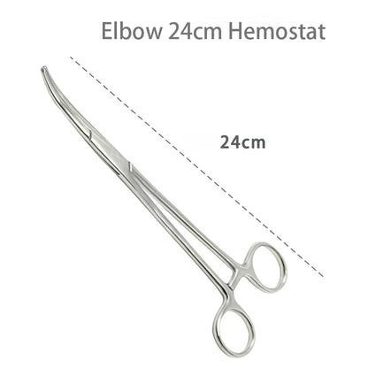 Fishing Plier Scissors with Curved Tip Clamps - HookUpCo.