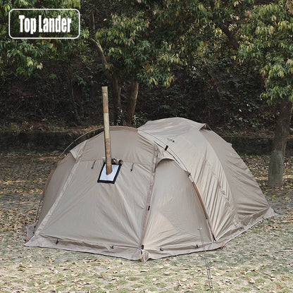 HookUpCo. Fireproof 2-Person Winter Camping Tent - HookUpCo.