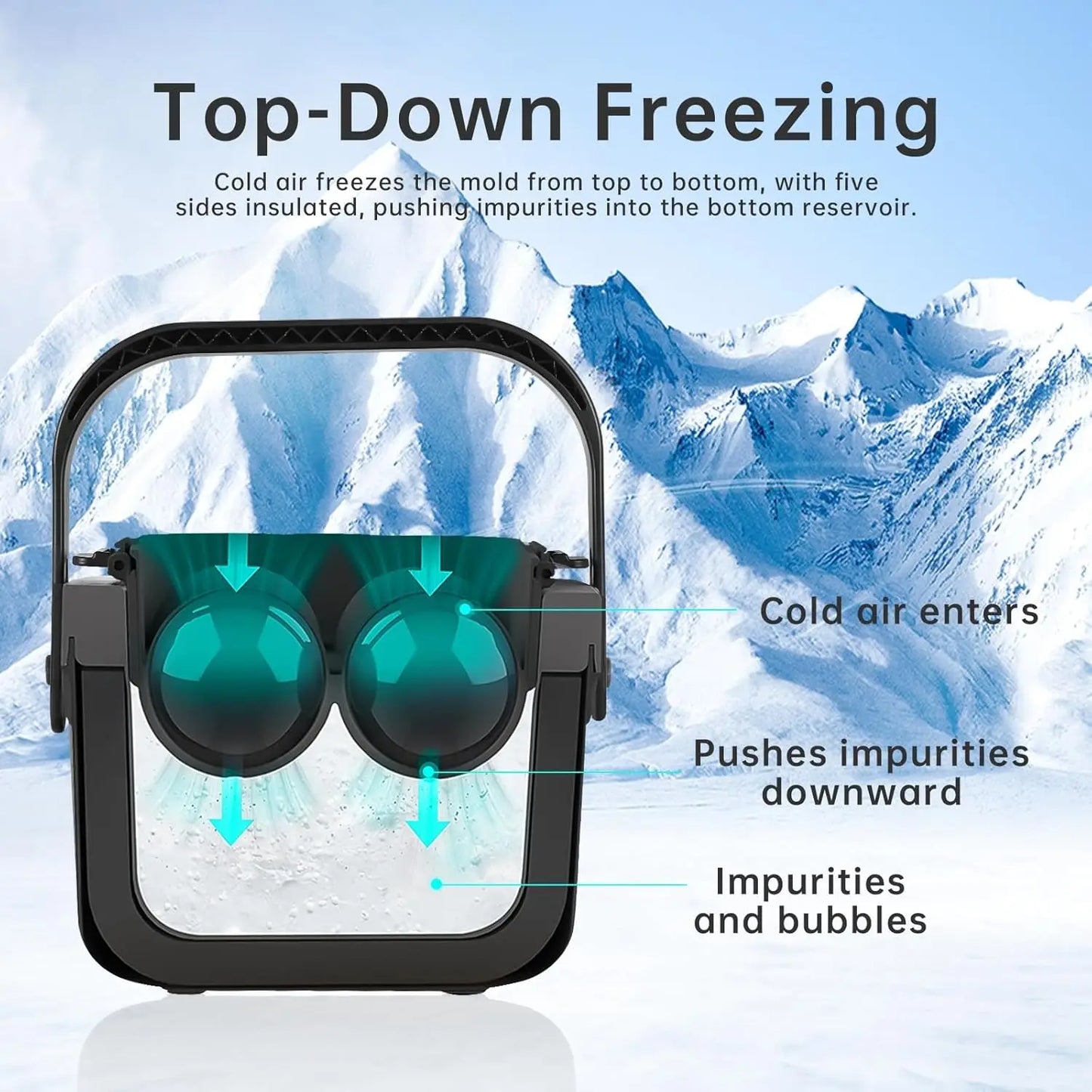 HookUpCo. Crystal Clear Ice Sphere Maker Set