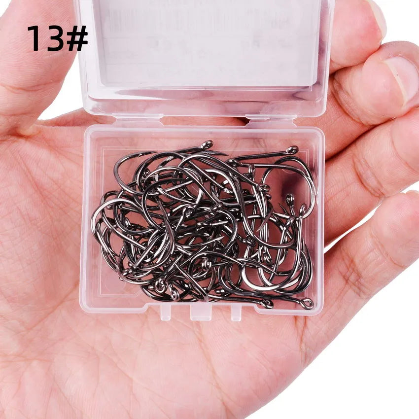 HookUpCo. 100pcs Circle Carp Fishing Hook Set - HookUpCo.