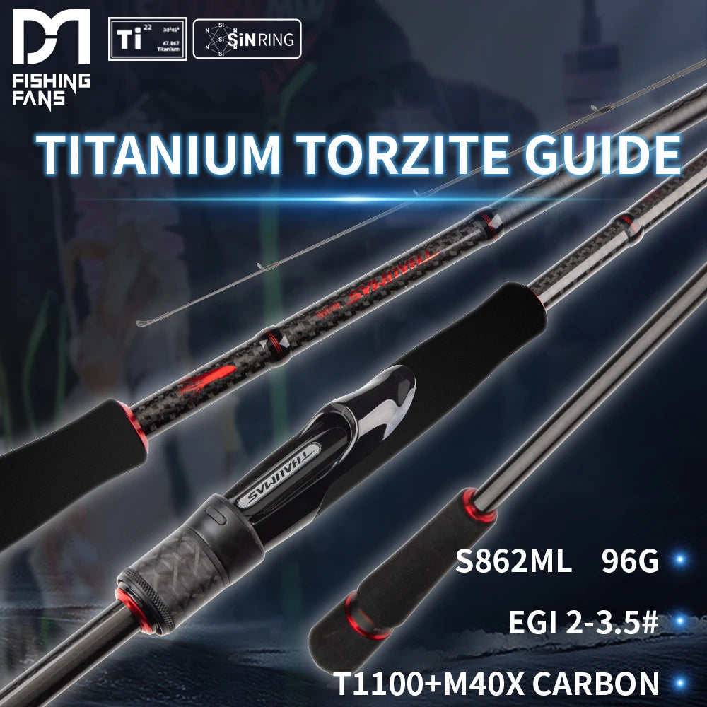 HookUpCo. Carbon Titanium Fishing Rod S862ML