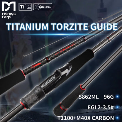 HookUpCo. Carbon Titanium Fishing Rod S862ML