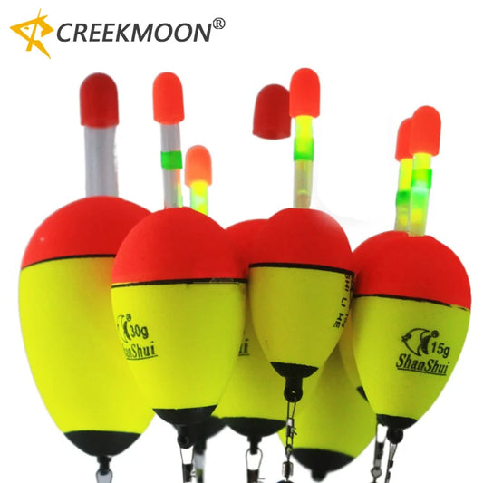 Luminous 5Pcs EVA Fishing Floats for Night Fishing Success