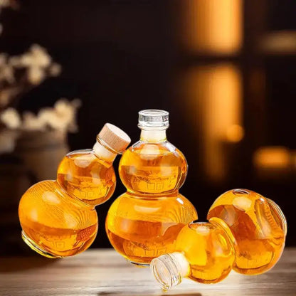 Elegant Borosilicate Glass Wine Bottle with Lid