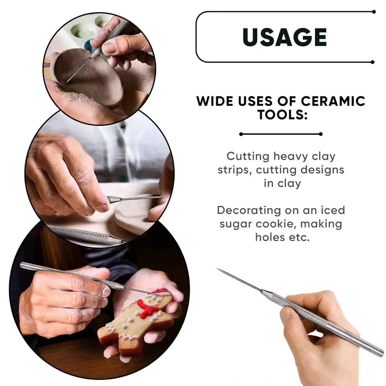 Pottery Clay Sculpting Tools Kits for Creative Artisans - Kits from 5 to 62 PCS.