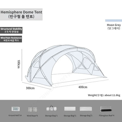 HookUpCo. Rainproof Dome Tent for Camping Adventures - HookUpCo.