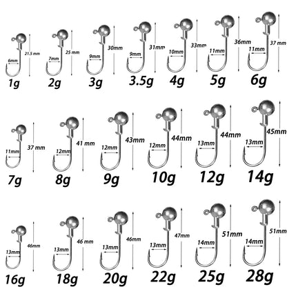 HookUpCo. Versatile Jig Head Hooks for Bass Fishing - HookUpCo.