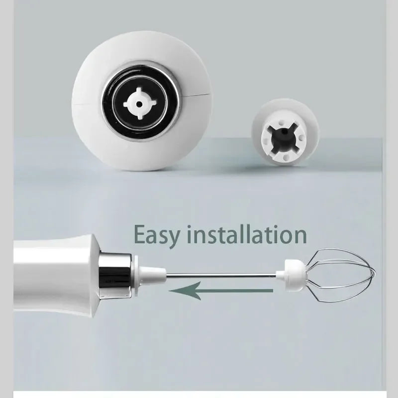 Milk Frother for Cappuccinos -3-in-1 Wireless Electric Milk Foam Machine