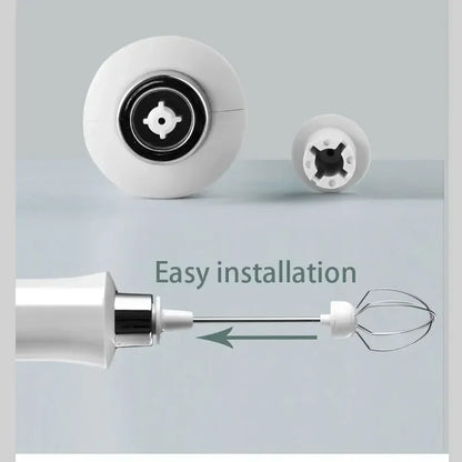 Milk Frother for Cappuccinos -3-in-1 Wireless Electric Milk Foam Machine