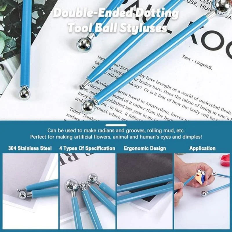 Pottery Clay Sculpting Tools Kits for Creative Artisans - Kits from 5 to 62 PCS.