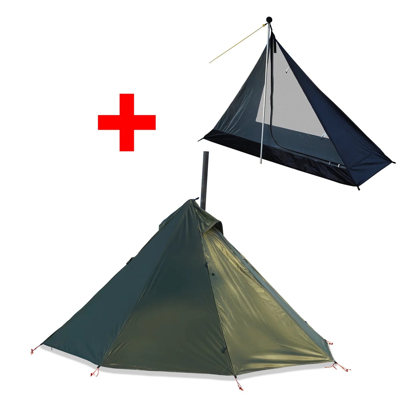 HookUpCo. Ultralight Camping Tent with Chimney - HookUpCo.