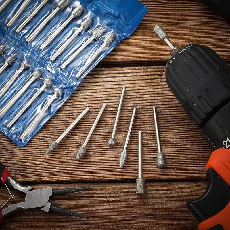 HookUpCo. 20pc Mini Diamond Grinding Bit Set