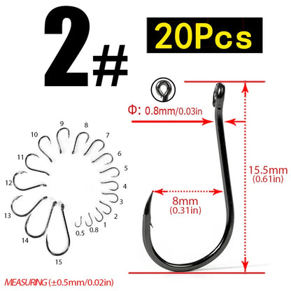 HookUpCo. Carbon Steel Circle Hooks for Fishing - HookUpCo.