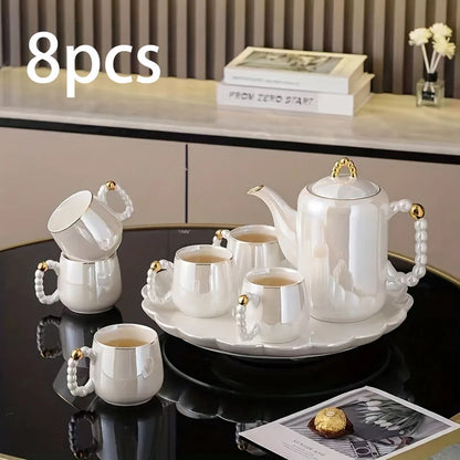 European Pearl Porcelain Tea Set