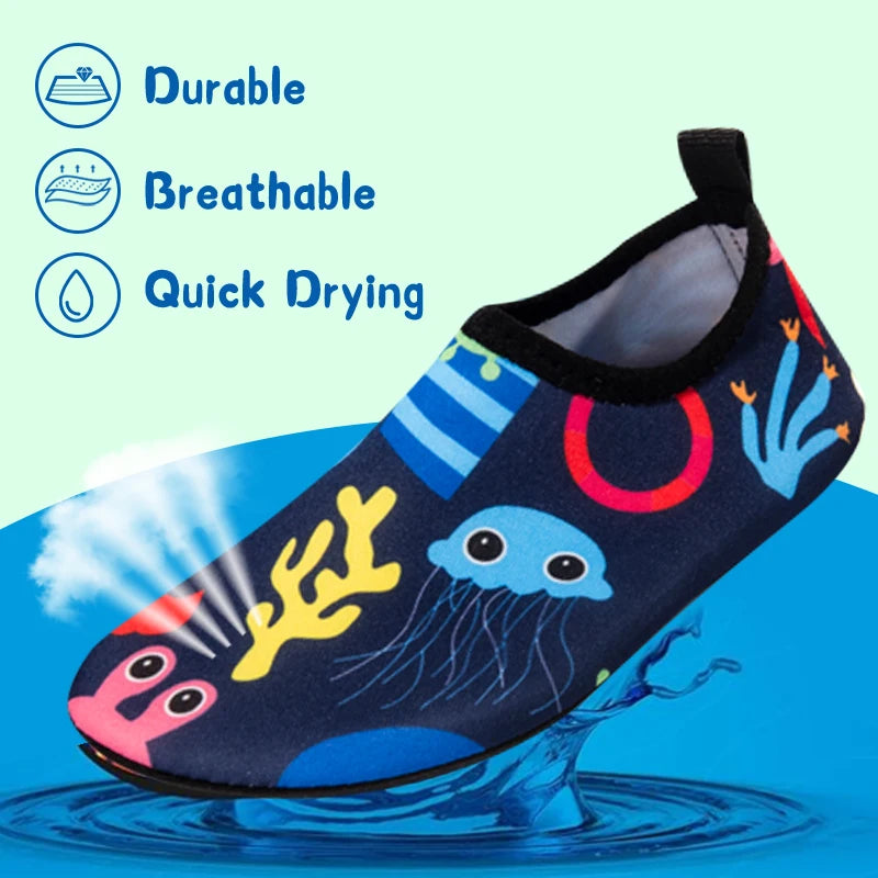 HookUpCo. Quick-Dry Kids Aqua Shoes