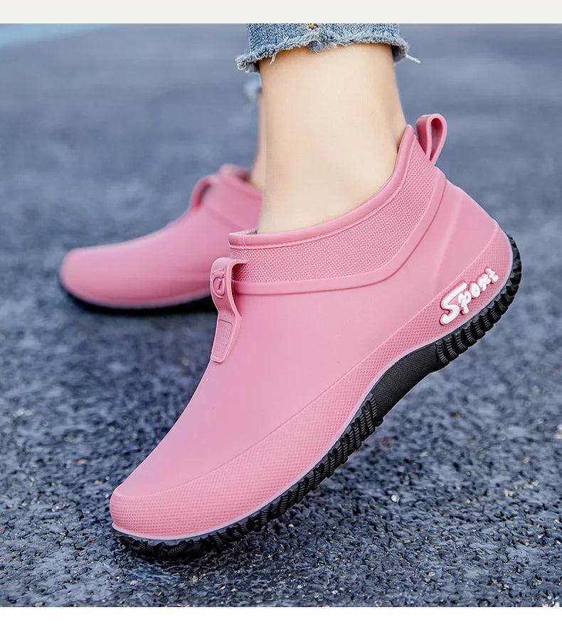 Waterproof Casual Short Tube Rain Boots for Women