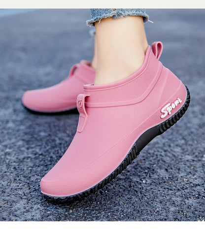 Waterproof Casual Short Tube Rain Boots for Women