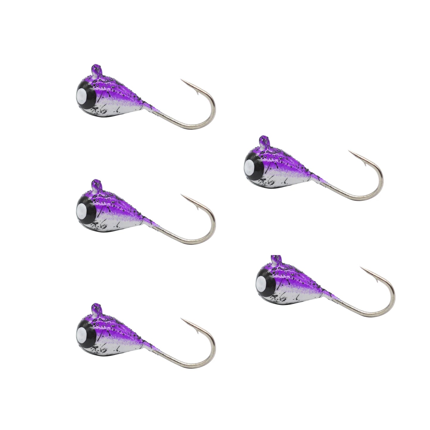 HookUpCo. Glow Tungsten Ice Fishing Jigs