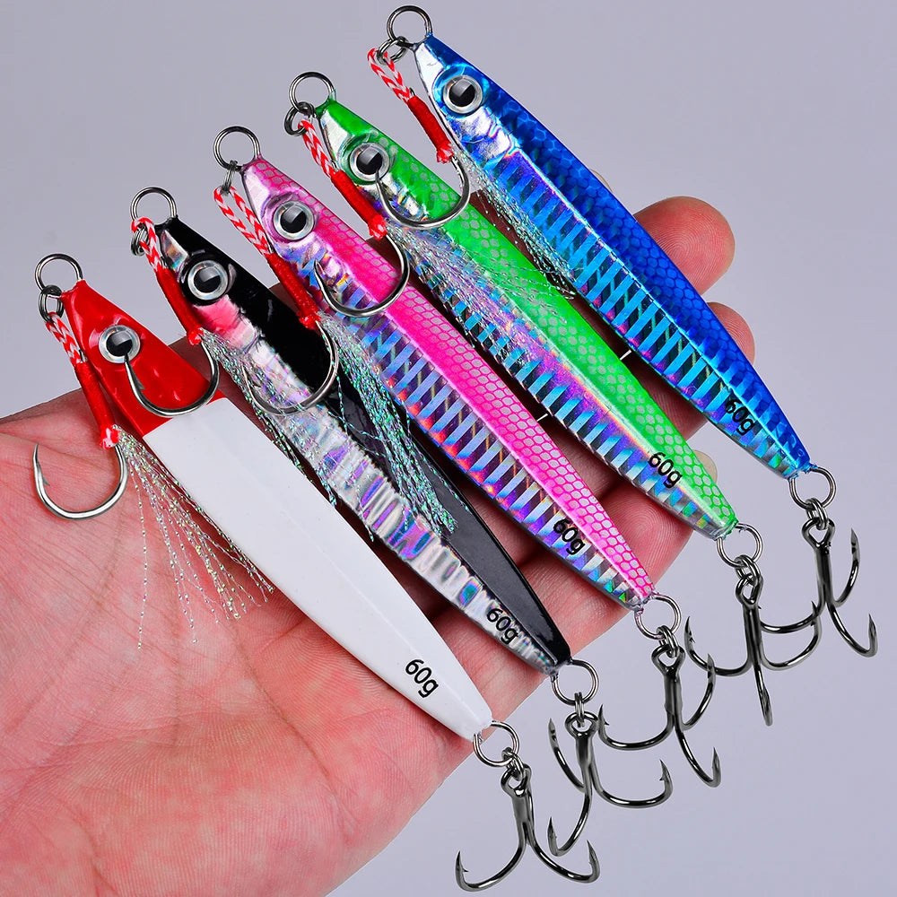 Durable Bionic Metal Jig for Realistic Sea Fishing Action
