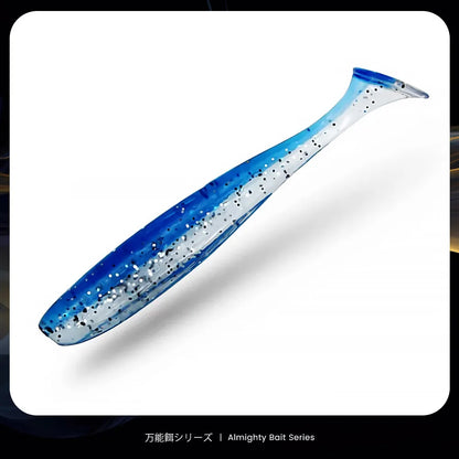 Soft Silicone Shad Worm Fishing Lure for Bass