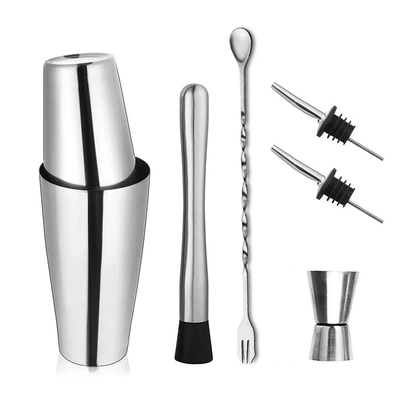 Stainless Steel Cocktail Shaker Set for Parties