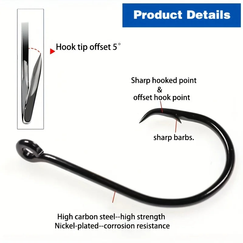 HookUpCo. Premium Carbon Steel Fishing Hooks - HookUpCo.