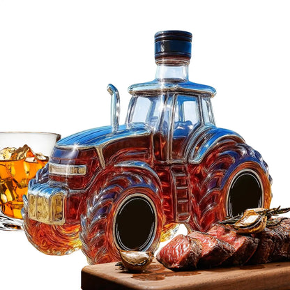 Creative 3D Glass Decanter for Whiskey Lovers